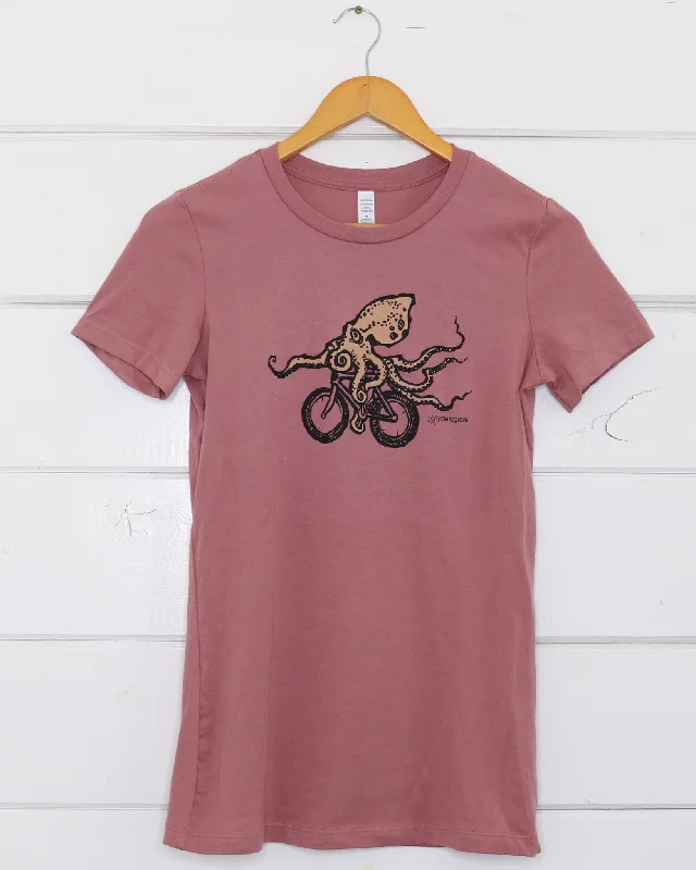 Octopus Women's T-Shirt-- Cashmere Blend Cotton Blend Poly Blend