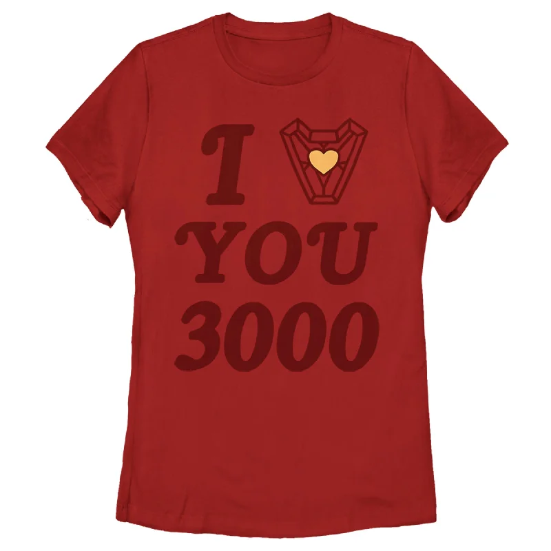 Women's Marvel Avengers Endgame 3000 Love T-Shirt-- Zippered Front Buttoned Front Snap Front