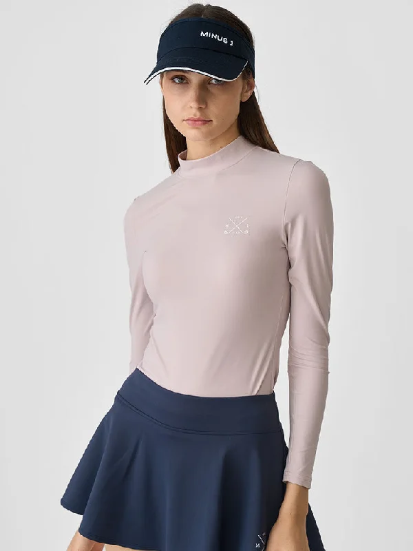 LONG SLEEVE TURTLE NECK SPORTS SHIRT-- Welt Pockets Slit Pockets Flap Pockets