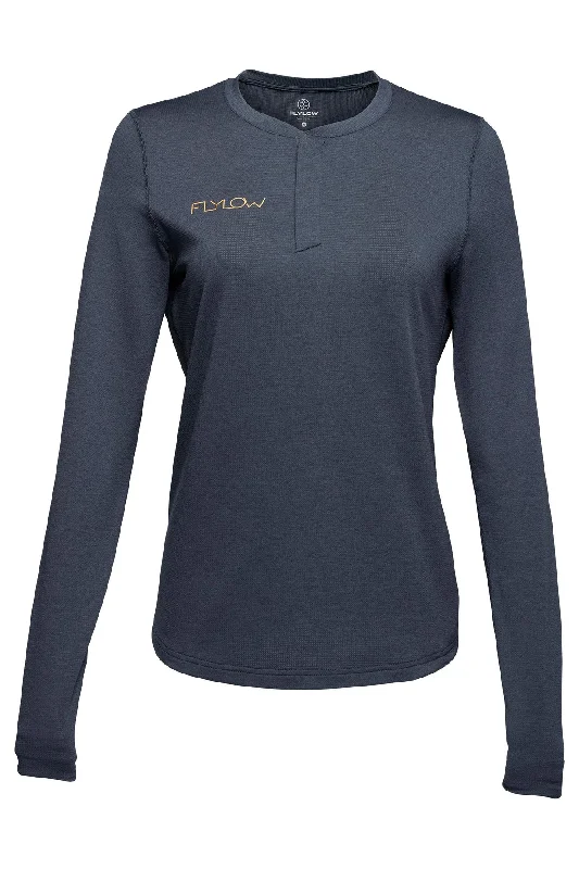 Honey Henley Shirt-- V-Neck T-Shirt Long Sleeve Cotton