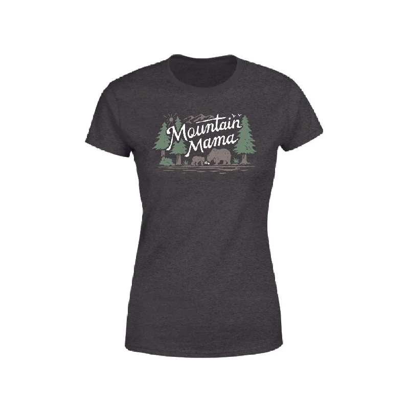 Mountain Mama T Shirt Women's-- Jersey Fabric Tulle Fabric Batik Fabric