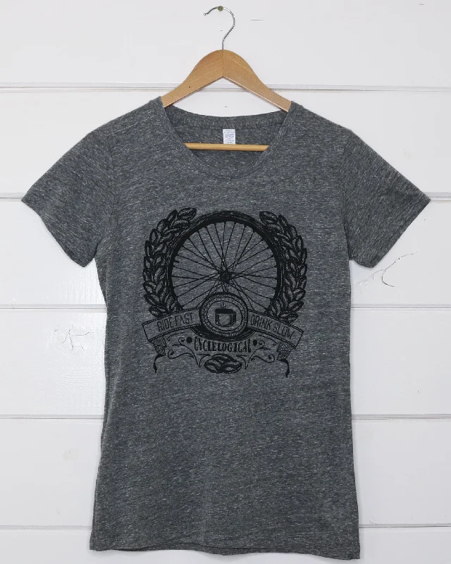 Ride Fast, Drink Slow Women's T-Shirt-- Lace Blend Ribbed Blend Corduroy Blend