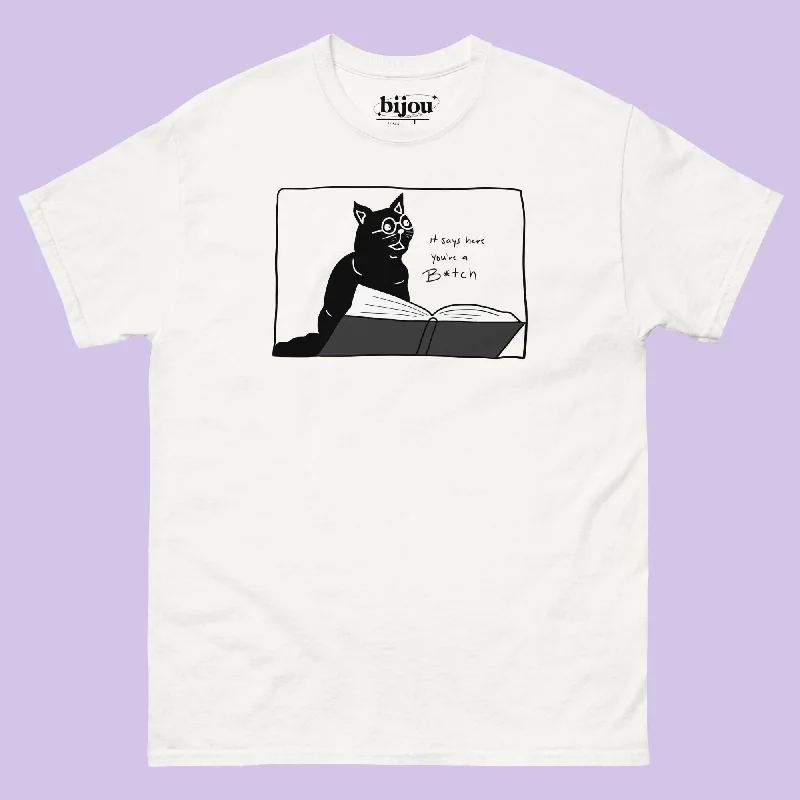 Salem The Cat T-Shirt-- Mesh Canvas Denim