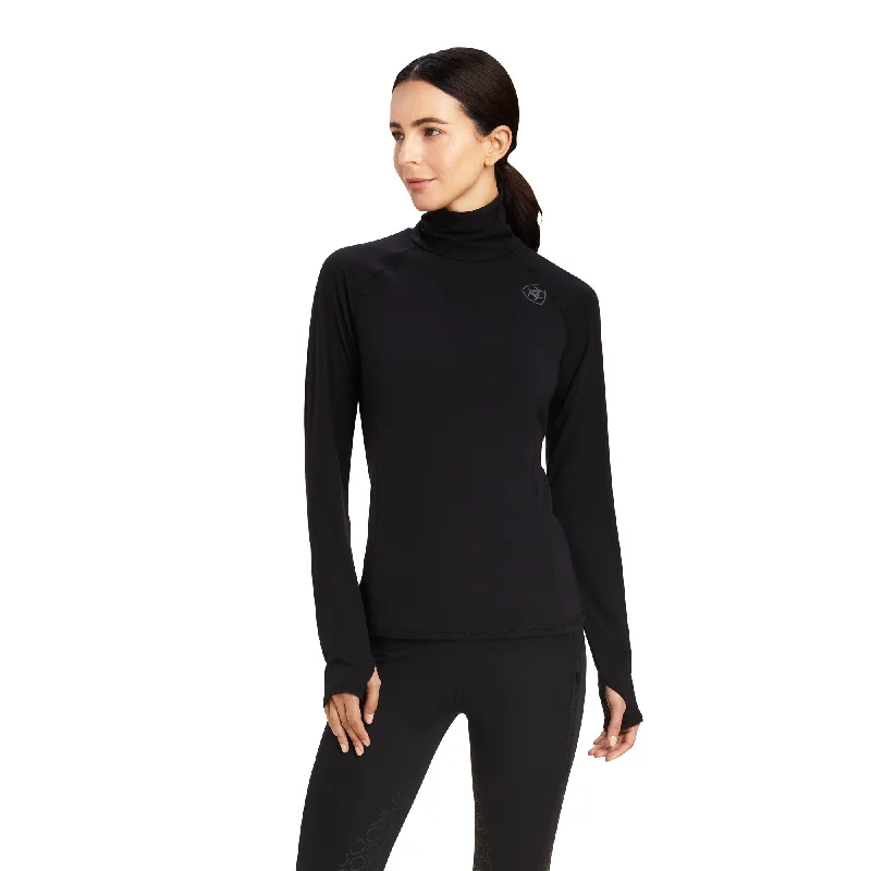 Ariat® Ladies Venture Baselayer Black Long Sleeve Shirt 10041360-- Real Fur Shearling Chenille
