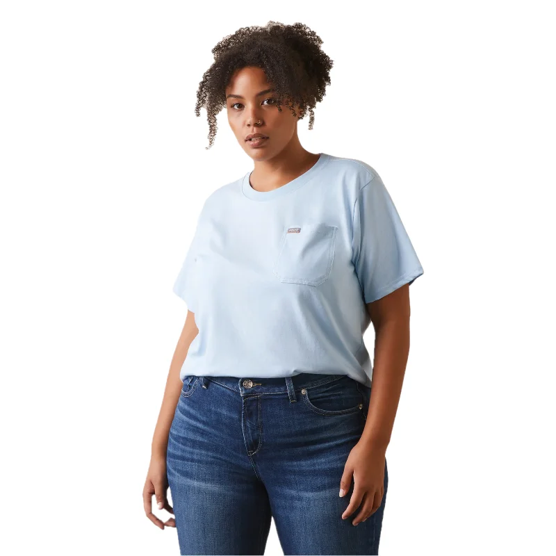 Ariat® Ladies Rebar Cotton Strong Roughneck Clearsky Graphic T-Shirt 10043848-- Modern Contemporary Chic