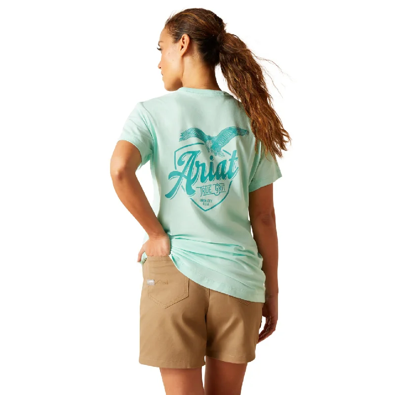 Ariat Ladies Workman True Grit T-Shirt 10048455-- Fitted T-Shirt Seamless Stretchy