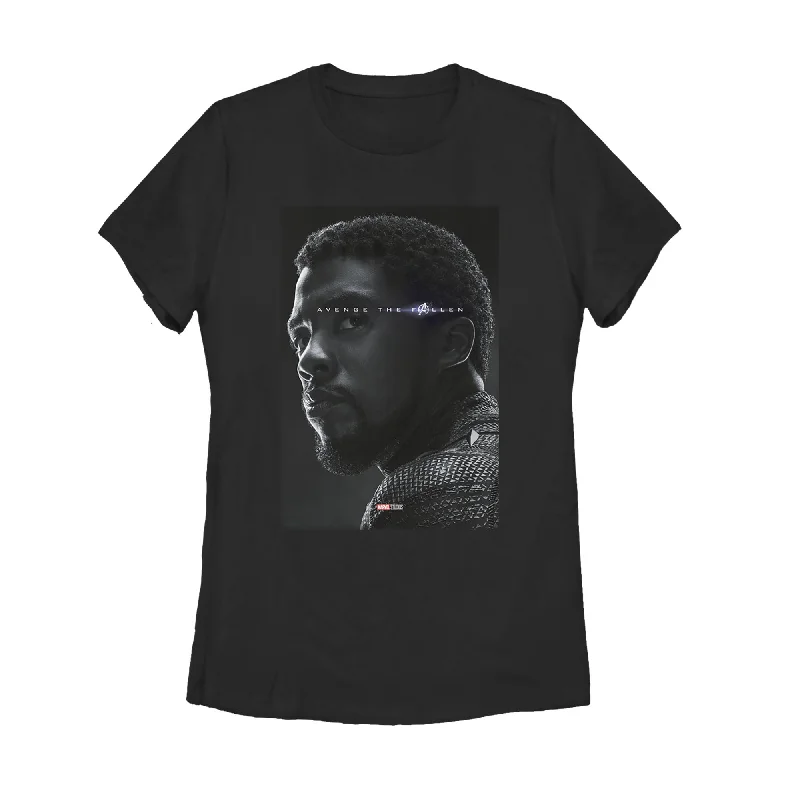 Women's Marvel Avengers: Endgame Panther Poster T-Shirt-- Lace Blend Ribbed Blend Corduroy Blend