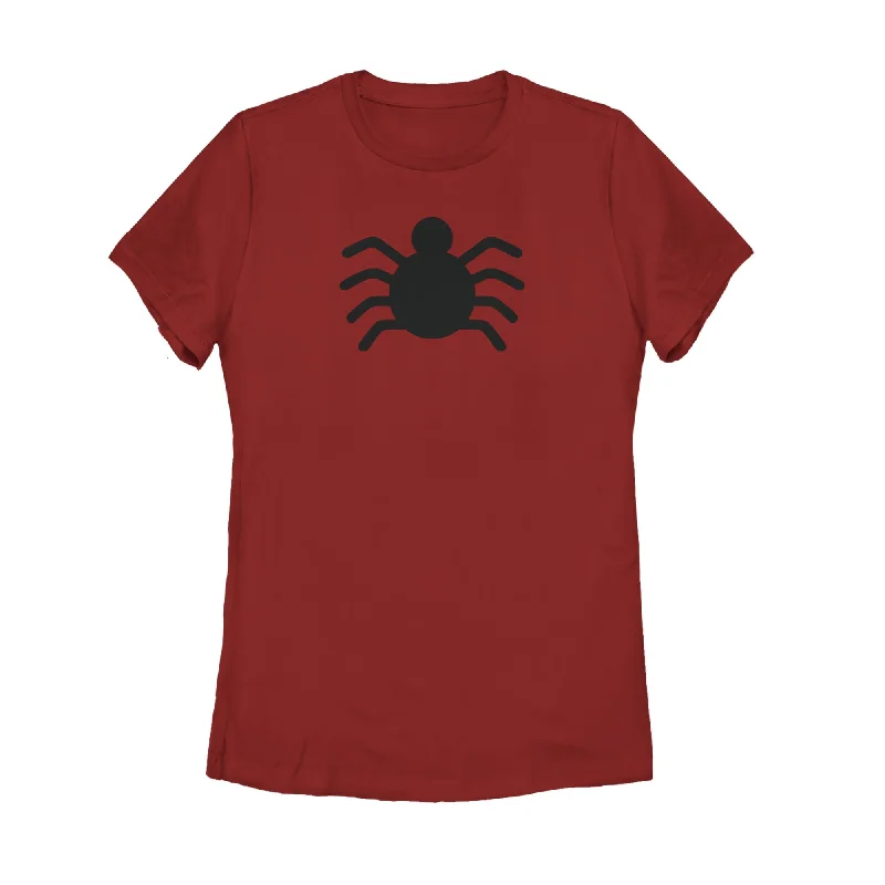 Women's Marvel Spider-Man Original 196Logo T-Shirt-- Solid Print Embellished