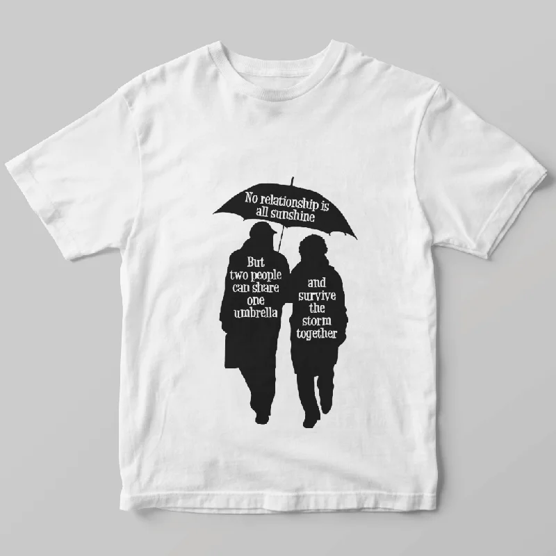 Printed T-Shirts For Wives | Soft Cotton, Stylish Design, Comfortable Fit and Everyday Casual Wear-- Collared Crew Neck Turtle Neck