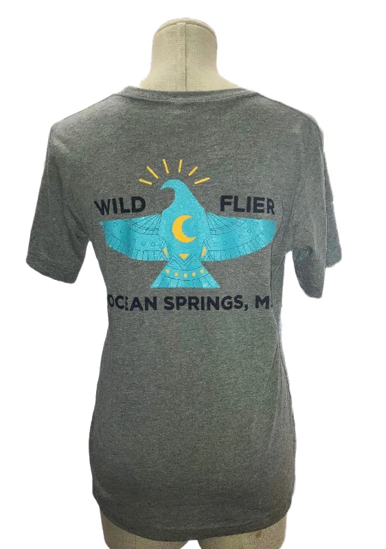 Wild Flier Logo T-Shirt-- Collared Crew Neck Turtle Neck