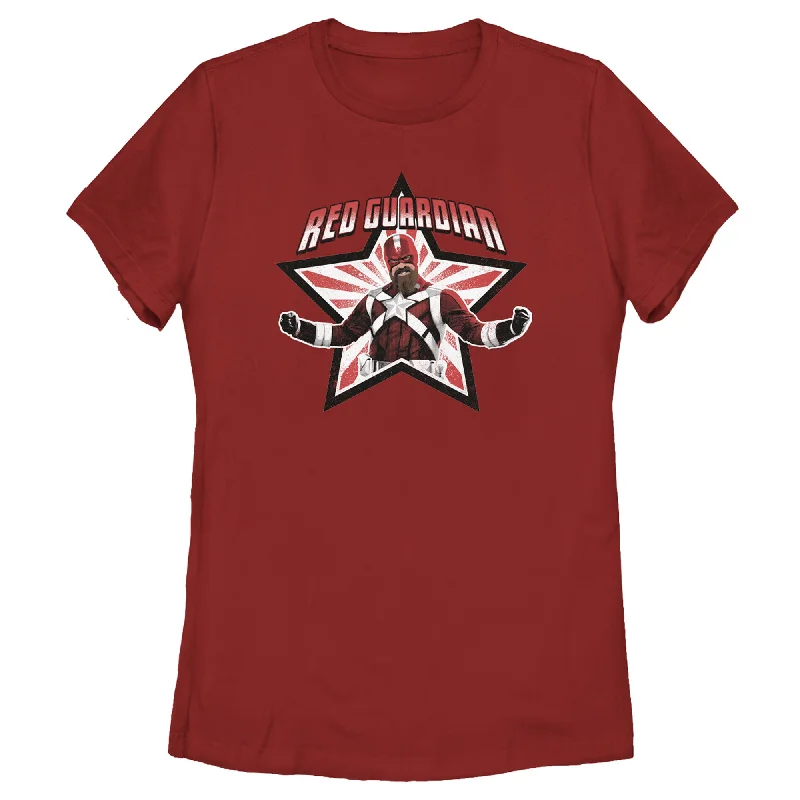 Women's Marvel Black Widow Guardian Star T-Shirt-- Elegant Classic Vintage
