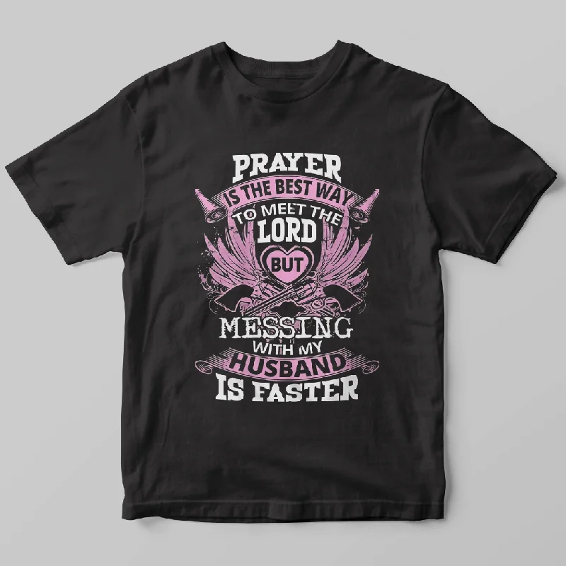 Printed T-Shirts For Wives | Soft Cotton, Stylish Design, Comfortable Fit and Everyday Casual Wear-- Lace Blend Ribbed Blend Corduroy Blend
