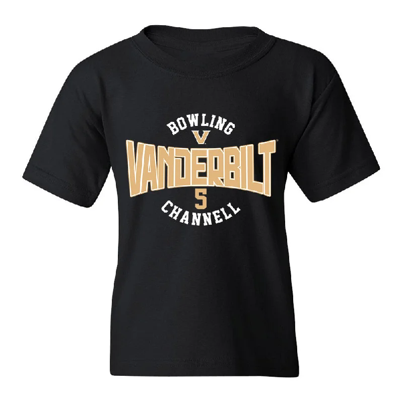 Vanderbilt - NCAA Women's Bowling : Kailee Channell - Youth T-Shirt Classic Fashion Shersey-- Ribbed Striped Patterned