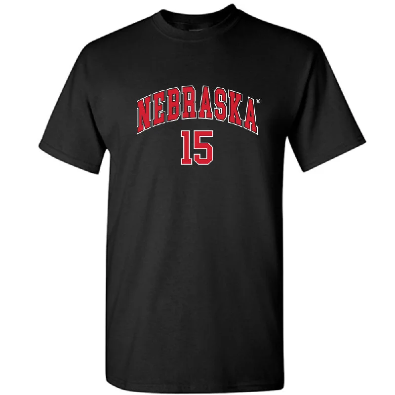 Nebraska - NCAA Women's Bowling : Crystal Elliott Short Sleeve T-Shirt-- Zippered Front Buttoned Front Snap Front