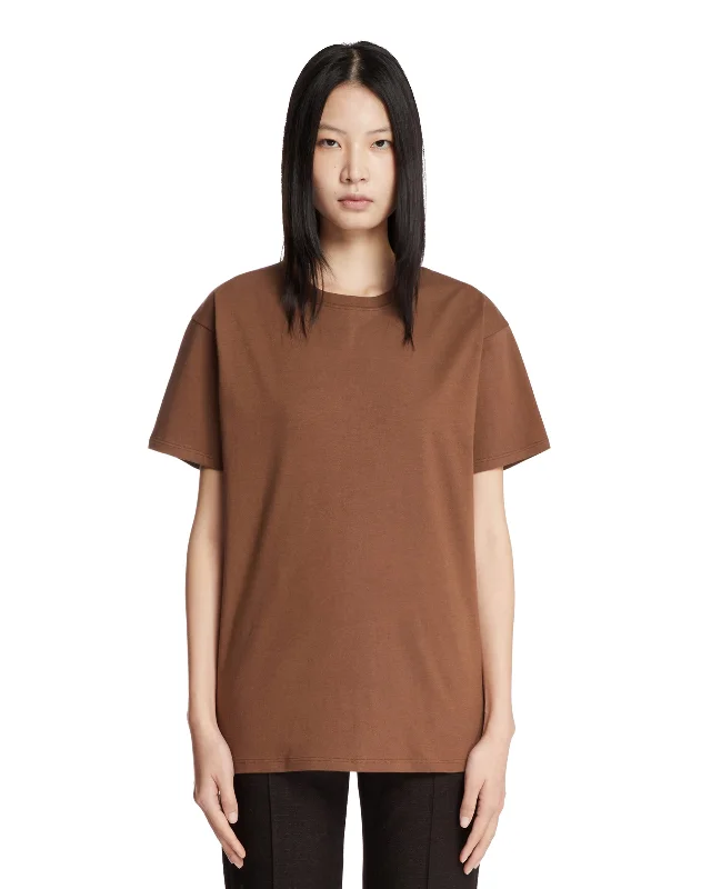 T-Shirt Ash Marrone-- Chenille Blend Fleece Blend Nylon Blend