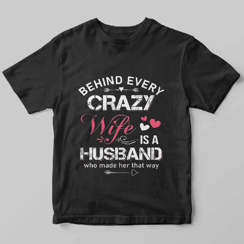 Printed T-Shirts For Wives | Soft Cotton, Stylish Design, Comfortable Fit And Everyday Casual Wear-- Chenille Blend Fleece Blend Nylon Blend