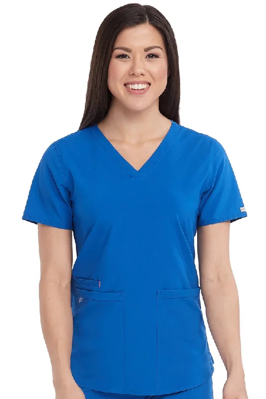 Racerback Shirttail Top by Med Couture XS-5XL / ROYAL BLUE-- Ribbed Striped Patterned