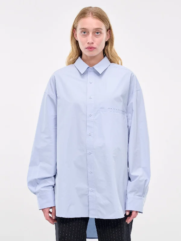 Giant Shirt (ES2565BB-BABY-BLUE)-- Collared Crew Neck Turtle Neck
