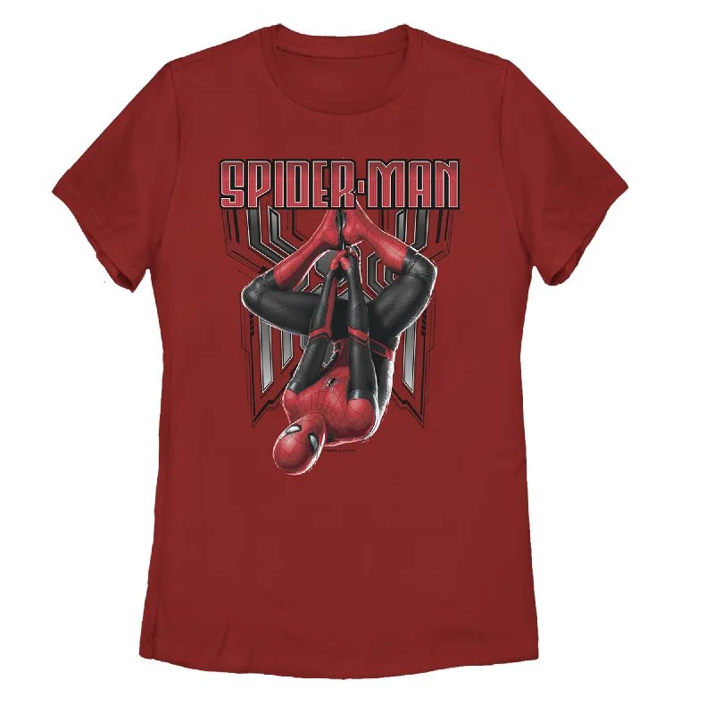 Women's Marvel Spider-Man: Far From Home Hang T-Shirt-- Mesh Canvas Denim