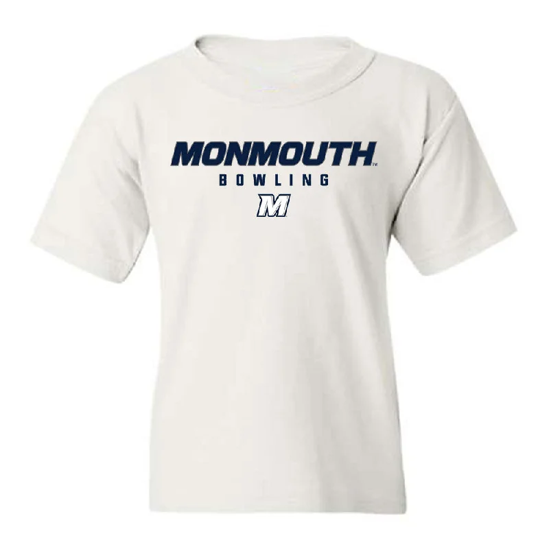 Monmouth - NCAA Women's Bowling : Siyah Sweeny - White Classic Shersey Youth T-Shirt-- Polka Dot Checkered Tartan