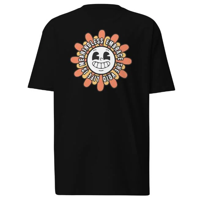 'Hug Void' Psychedelic Print Unisex T-Shirt -- Basic T-Shirt Crew Neck Short Sleeve
