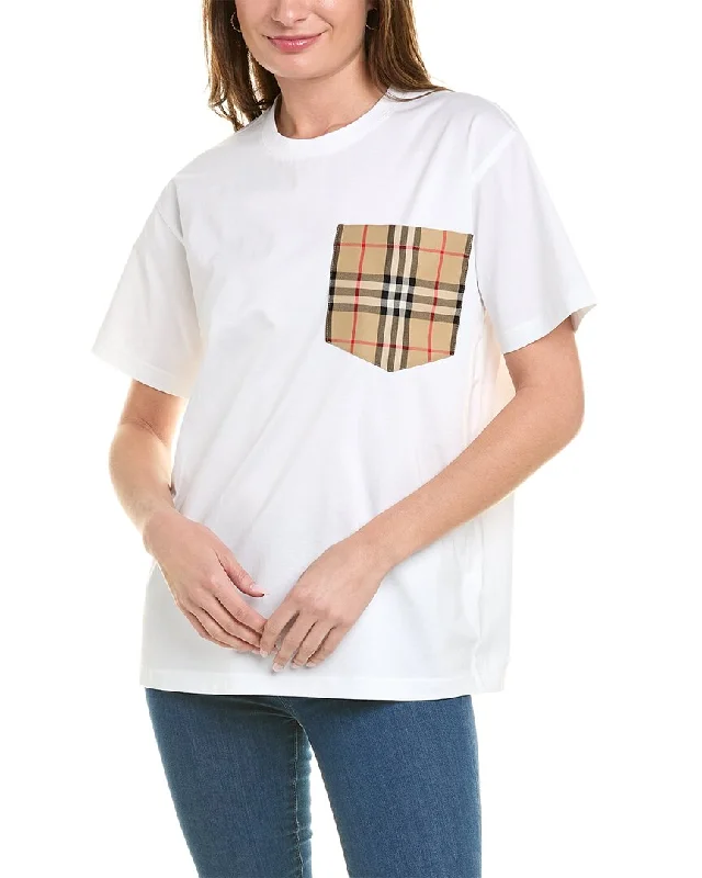 Burberry T-Shirt-- Welt Pockets Slit Pockets