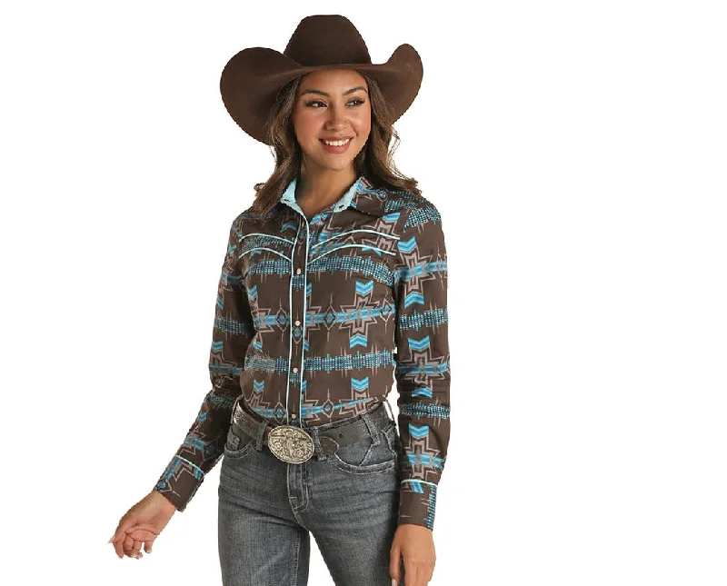 Final Sale✨Betty Snap Up Women’s Shirt-- Sequined Glittery Shiny