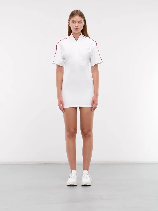Jacquemus La Robe T-Shirt (FV5682-100-WHITE-UNIVERSITY-RE)-- Nylon Fabric Polyester Fabric Spandex Fabric