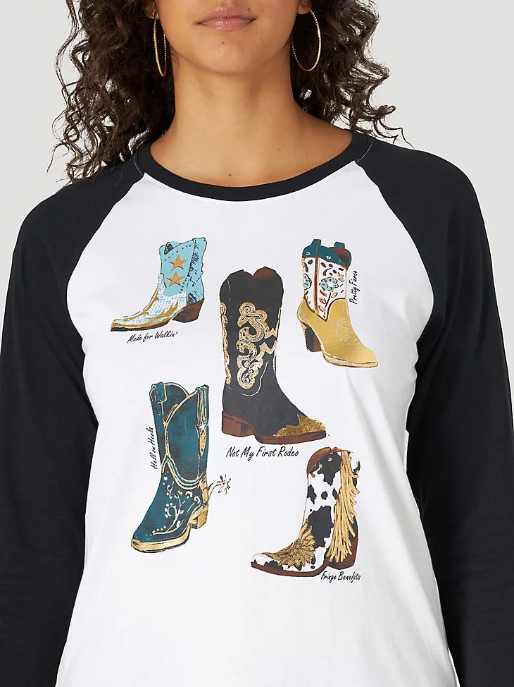 He** on Heels Wrangler Women's T-Shirt-- Thin T-Shirt Open Front Quick Dry