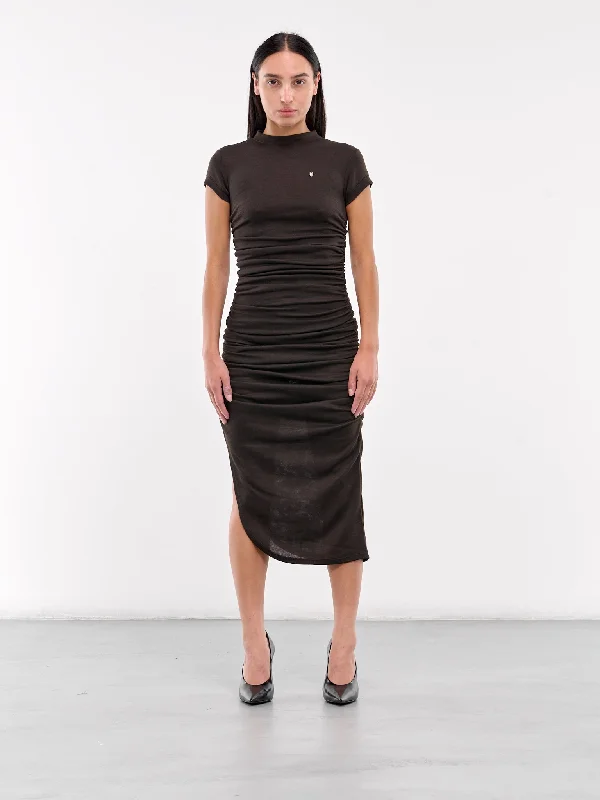 T-Shirt Dress (EV002YR004-ONYX)-- Nylon Fabric Polyester Fabric Spandex Fabric