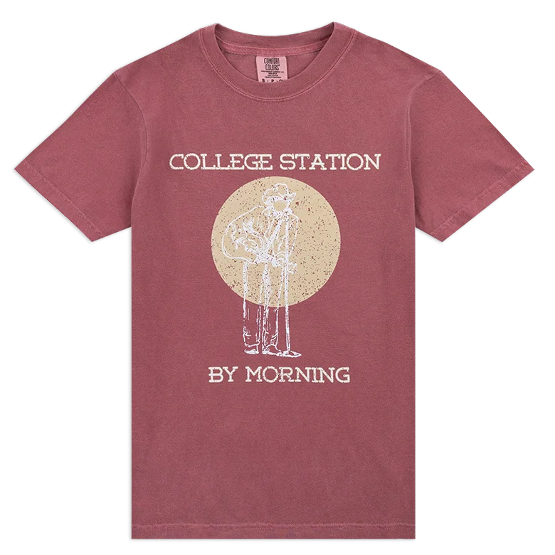 College Station By Morning T-Shirt-- Mesh Canvas Denim