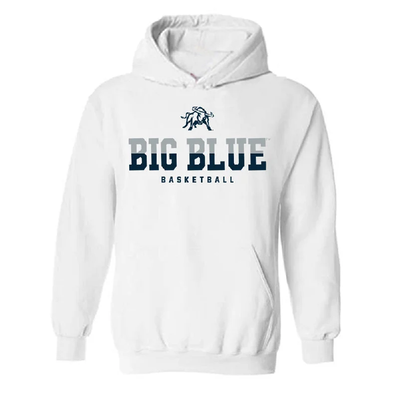 Utah State - NCAA Women's Basketball : Gracie Johnson - Classic Shersey Hooded Sweatshirt Hoodie with Raw Hem Edgy Unfinished