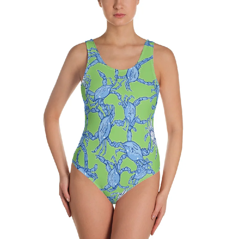 Bushel of Crabs One-Piece Swimsuit Bold Color Swimsuit