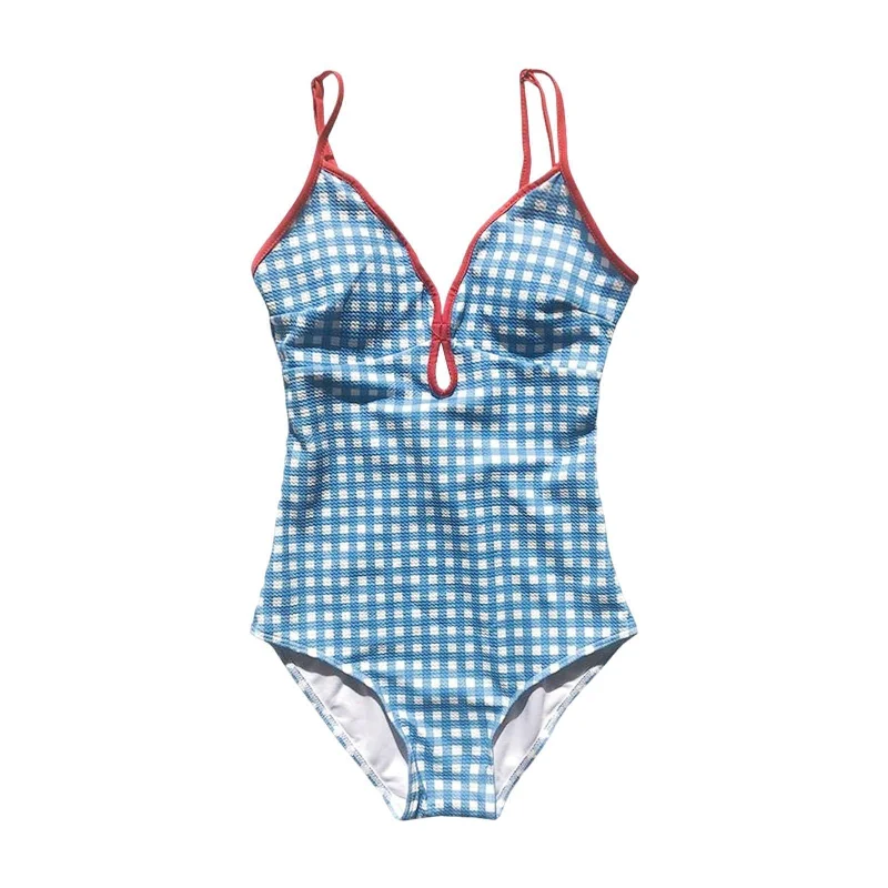 Women's Swimsuit Summer Beachwear Swimming Suit for SPA Beach Party Vacation XL Blue Stylish Swimsuit Set