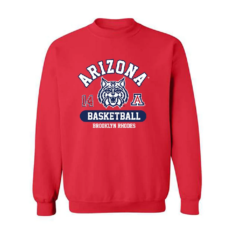 Arizona - NCAA Women's Basketball : Brooklyn Rhodes - Classic Fashion Shersey Crewneck Sweatshirt Hoodie with Drop Shoulder Relaxed Streetwear