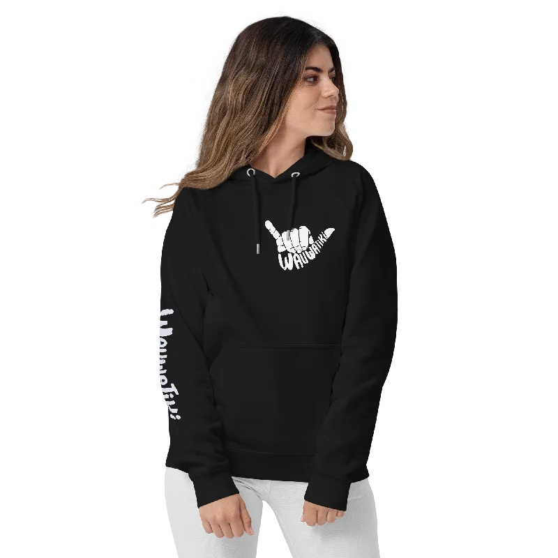Hang  Loose Raglan Hoodie Hoodie with Frayed Bohemian Relaxed