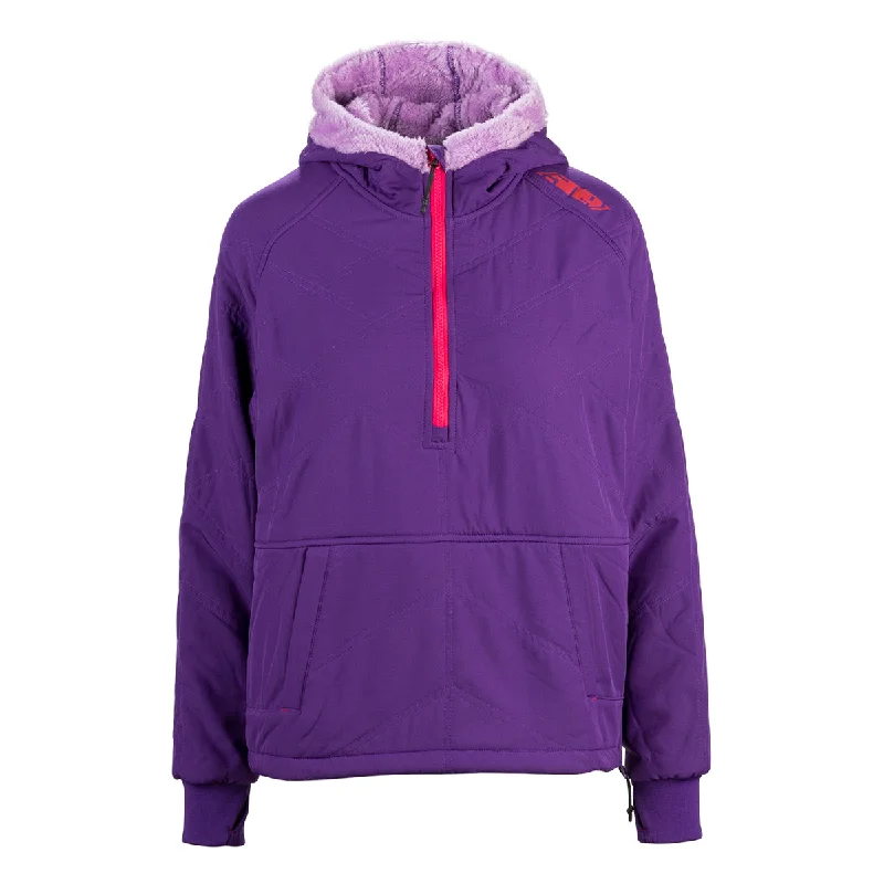 Aurora Quilted Hoodie Hoodie with Hem Drawcord Adjustable Customizable