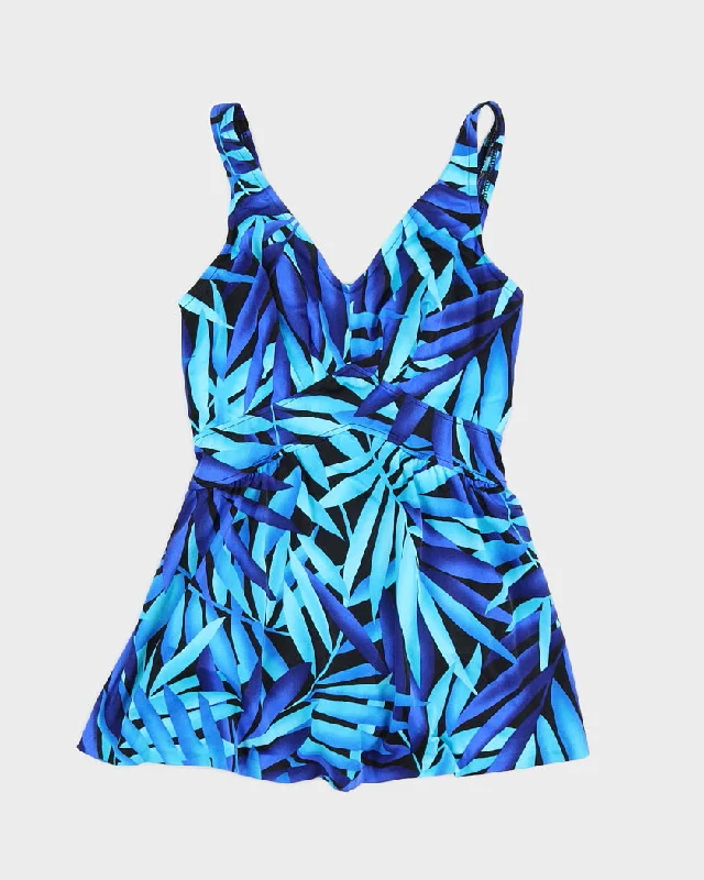 1960s Maxine of Hollywood Blue Swimsuit - M Trendy Swimwear Set