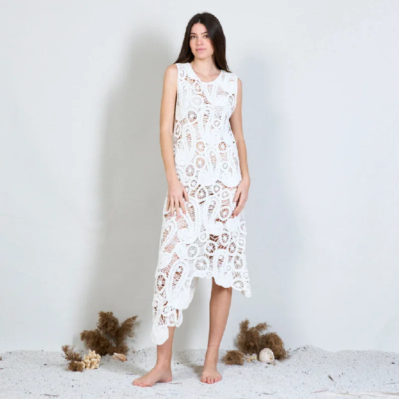 Asymmetrical drapped boho dress wholesale Boat Neckline Classic