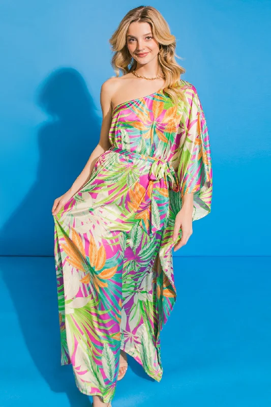 PURSUING PASSION WOVEN MIDI KAFTAN DRESS Tunics Leisure comfortable