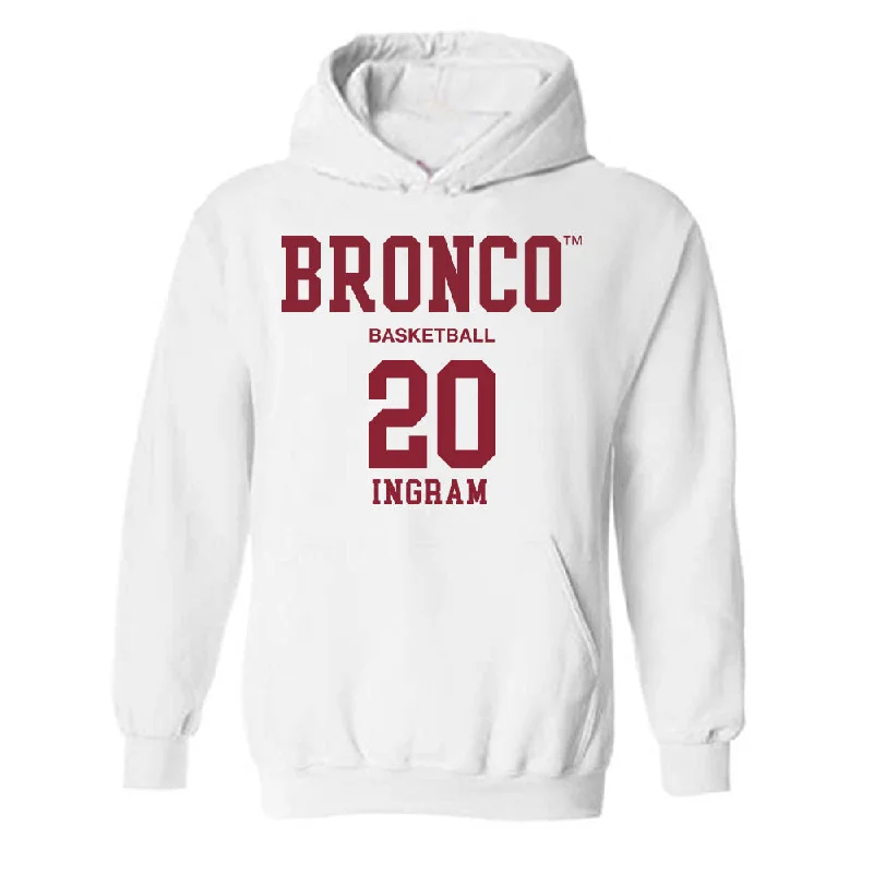 SCU - NCAA Women's Basketball : Kaya Ingram - Classic Fashion Shersey Hooded Sweatshirt Hoodie with Tied Waist Feminine Flattering