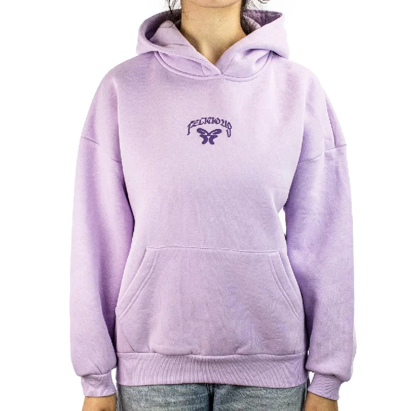 Felicious Oversize Hoodie 61280033 - flieder Hoodie with Rolled Sleeves Casual Relaxed