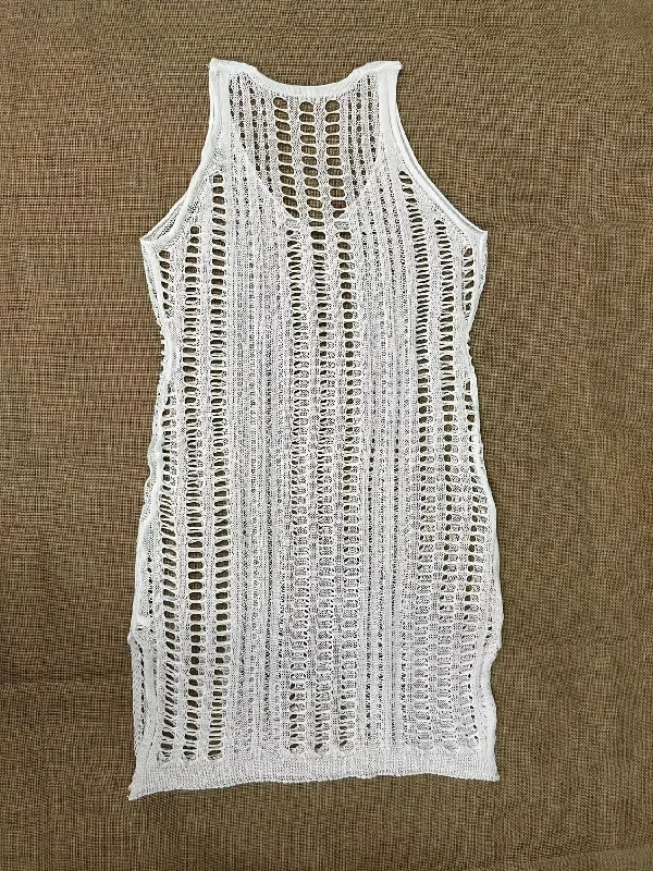 Sexy See Through Knitted Swimsuit Cover Sleek Mesh Bikini