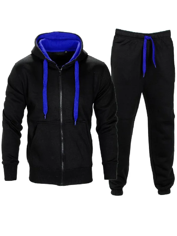 Contrast Pattern - Black/blue