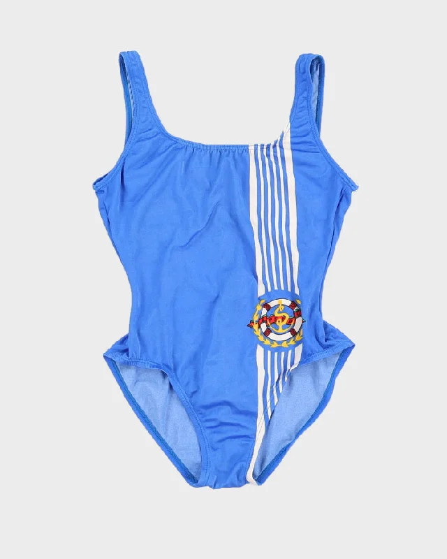 Vintage Blue Speedo Swimsuit - S Sexy Monokini Swimsuit