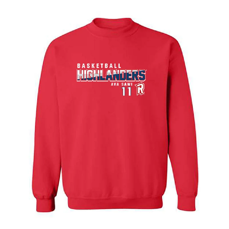 Radford - NCAA Women's Basketball : Ava Sawi - Classic Fashion Shersey Crewneck Sweatshirt Hoodie with Hem Drawcord Adjustable Customizable