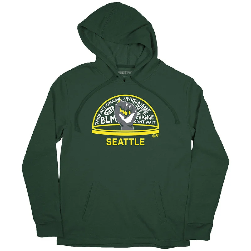 The WNBPA Speaks Hoodie: Seattle Hoodie with Stripes Bold Sporty
