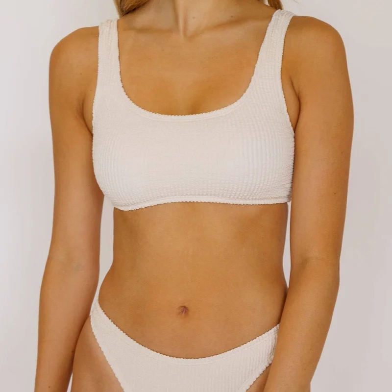 The Elizabeth Swimsuit Top (Sand) Comfortable Swim Dress