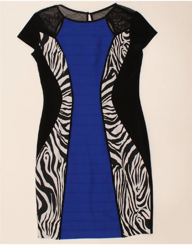 JOSEPH RIBKOFF Womens Sheath Dress UK 12 Medium Black Animal Print Tunics Trendy modern JOSEPH RIBKOFF Womens Sheath Dress UK 12 Medium Black Animal Print Tunics Trendy modern