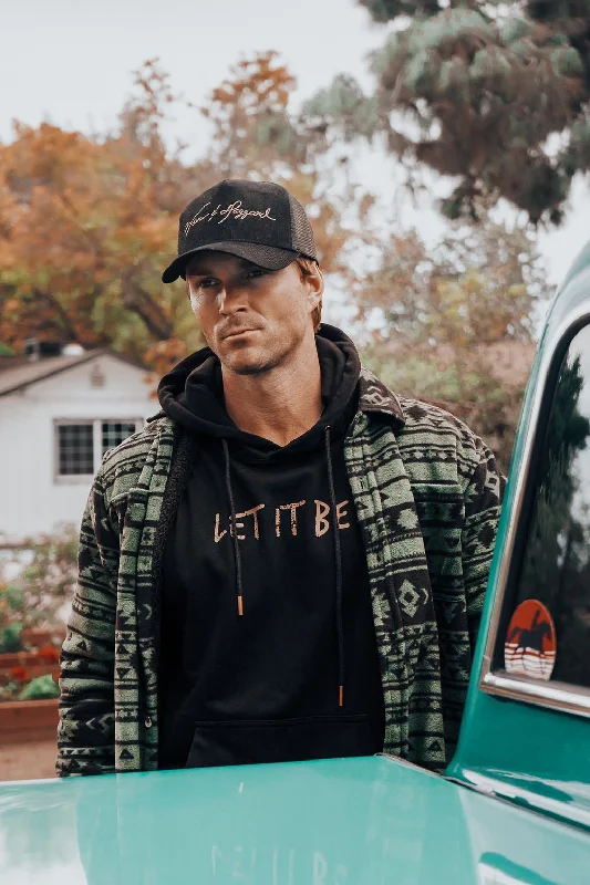 LET IT BE - Midnight Hoodie Hoodie with V-Neck Classic Versatile